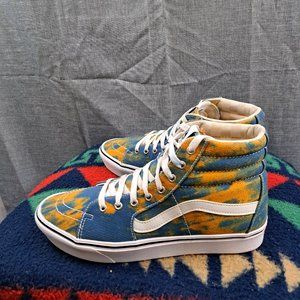 VANS ComfyCush Sk8-Hi (In Bloom) Blue/Yellow Size 11.5 Men